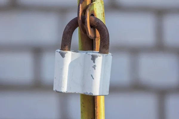 Hangsloten Zijn Draagbare Sloten Met Een Shackle Die Kan Worden — Stockfoto