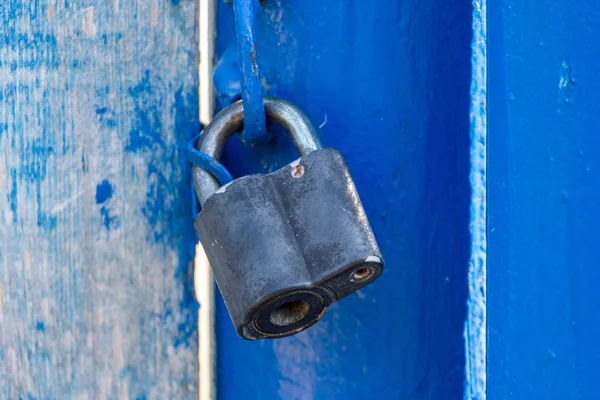 Hangsloten Zijn Draagbare Sloten Met Een Shackle Die Kan Worden — Stockfoto