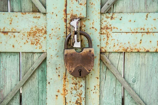 Hangsloten Zijn Draagbare Sloten Met Een Shackle Die Kan Worden — Stockfoto