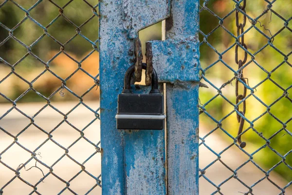 Hangsloten Zijn Draagbare Sloten Met Een Shackle Die Kan Worden — Stockfoto