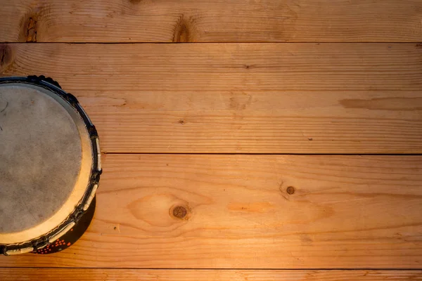 African Tam Tam Percussion Wooden Table — Stock Photo, Image