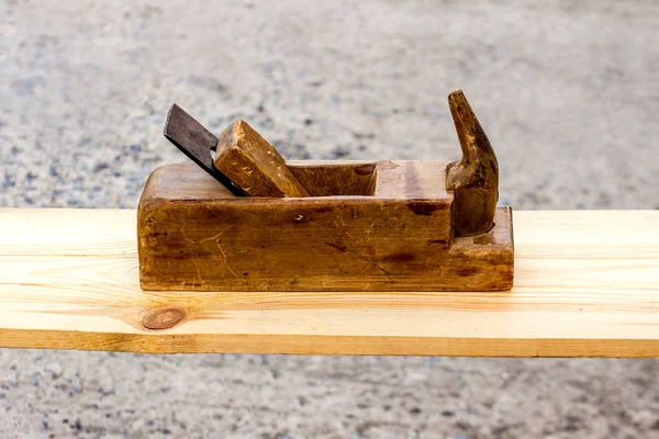 Ein Handhobel Ist Ein Werkzeug Holz Mit Muskelkraft Formen Das — Stockfoto