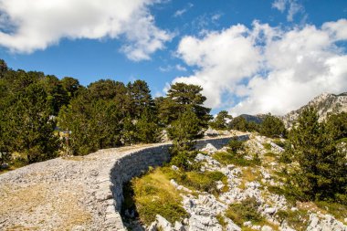 Dağlardaki manzara.