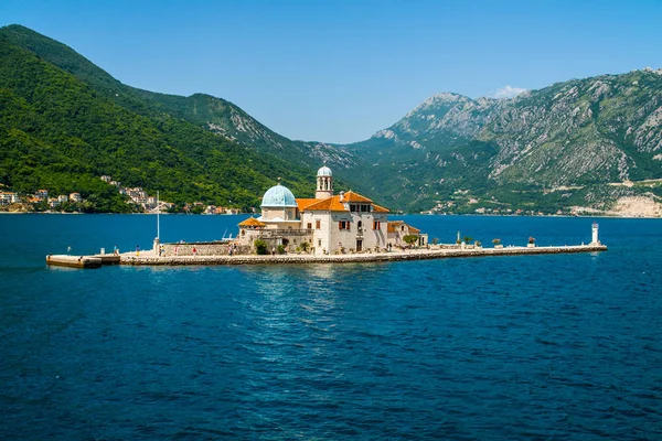 Gereja Sebuah Pulau Montenegro — Stok Foto