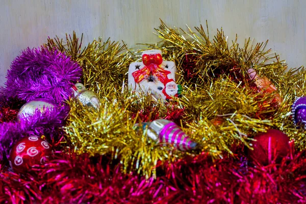 Decoración Del Árbol Navidad Sobre Fondo Blanco —  Fotos de Stock