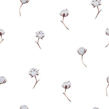 Pamuklu Dikişsiz desen vektör çizim