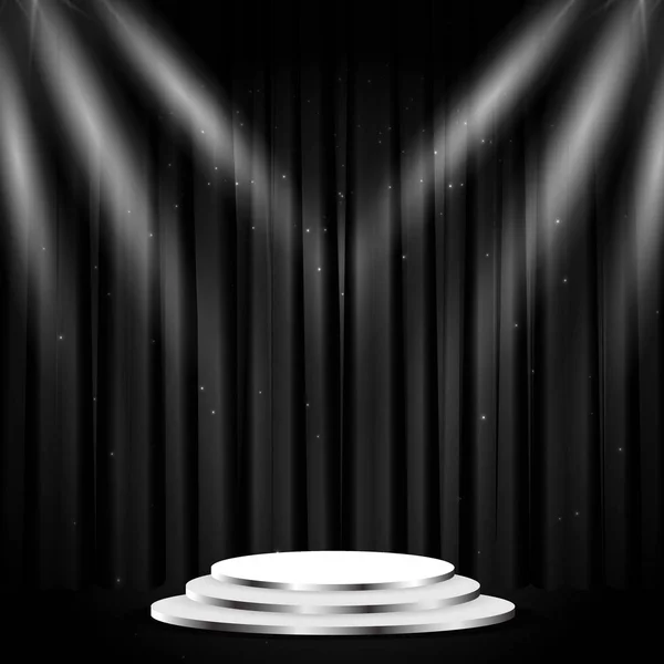 Stage podium scene — Stock Vector