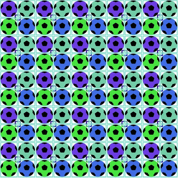 Colored soccer balls. Pattern