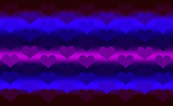 Beautiful Colorful Heart Pattern Background — Stock Photo, Image