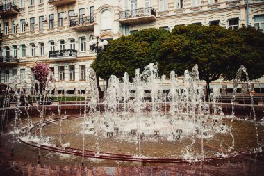 Kiev şehir merkezinde güzel bir çeşme