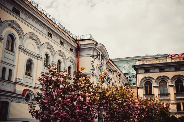 Bela Arquitetura Centro Kiev Primavera — Fotografia de Stock