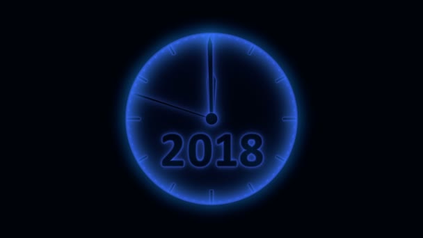 Mouvement Seconde Main Sur Horloge Avec Figure 2018 2019 Ton — Video