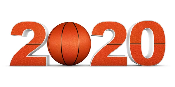 Basketball und 2020 — Stockfoto