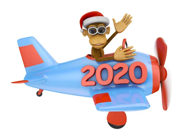 monkey in airplane 2020