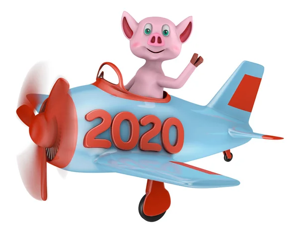 Leitão no avião 2020 — Fotografia de Stock