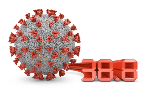 Volumetrik Metin Koronovirüs Hücresi Hazırlayıcı — Stok fotoğraf