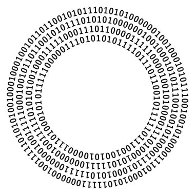 Daire şeklinde bir, sıfır tek renkli dijital çerçeve