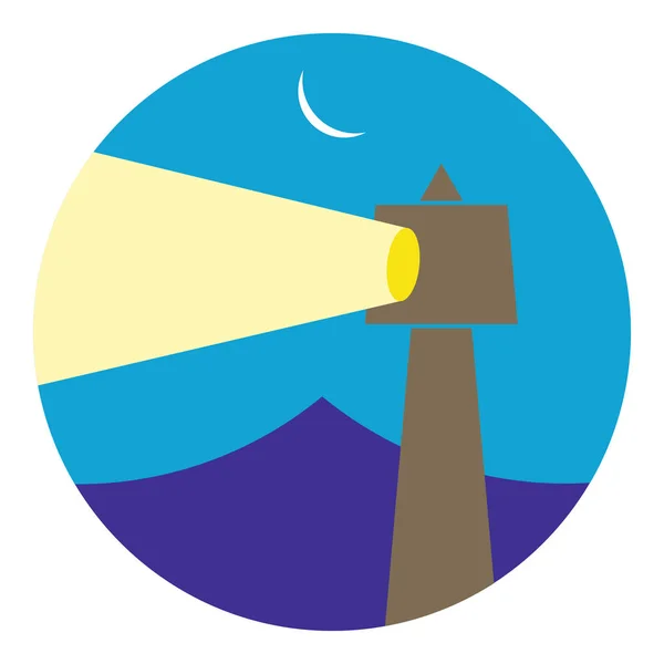 Gece, en az düz resimde bina deniz feneri