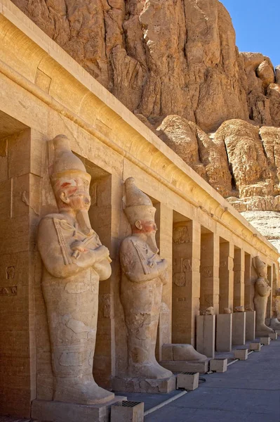 Památky Starověkých Egyptských Faraonů Paláci Královny Hatšepsut Egyptě Luxor Afrika — Stock fotografie