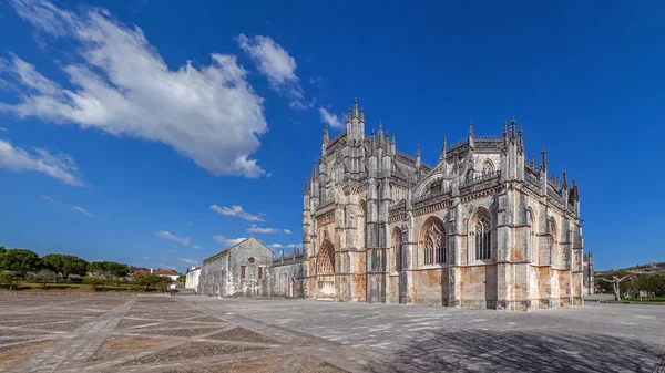 Batalha Portugalsko Klášter Batalha Aka Opatství Santa Maria Vitória Fasáda — Stock fotografie