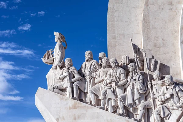 Лиссабон Португалия Февраля 2018 Года Памятник Padrao Dos Descobrimentos Памятник — стоковое фото