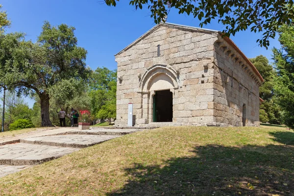 吉马良斯 葡萄牙 2017年7月28日 罗马式卡佩拉圣米格尔教堂 靠近吉马良斯城堡 中世纪骑士被埋葬 — 图库照片