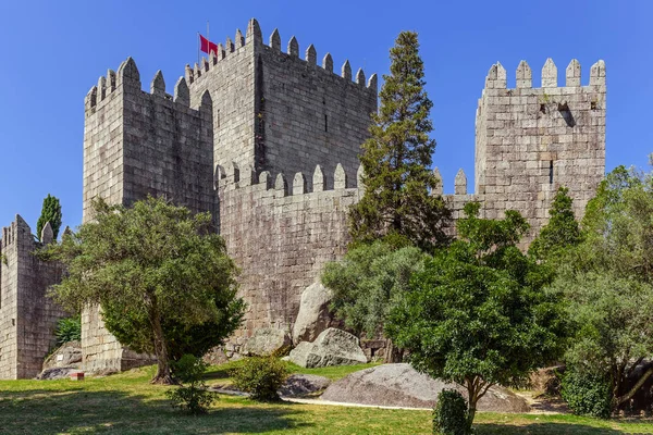 Castelo Guimarães Castelo Mais Famoso Portugal Local Nascimento Primeiro Rei — Fotografia de Stock