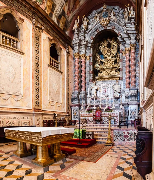 Santarem Portugal September 2017 Baroque High Altar Santarem See Cathedral — Stock Photo, Image