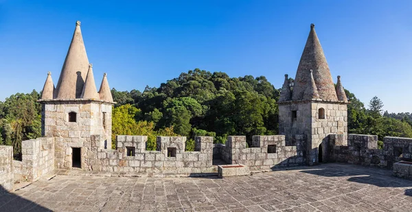 Santa Maria Feira Portugalsko Října 2017 Střeše Hradu Castelo Feira — Stock fotografie