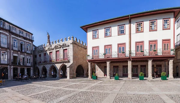 Guimaraes Portugal Octubre 2017 Antiguo Ayuntamiento Antigos Pacos Concelho Plaza —  Fotos de Stock