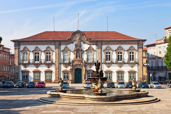 Braga Portogallo Ottobre 2015 Palazzo Del Municipio Braga Uno Dei — Foto Stock