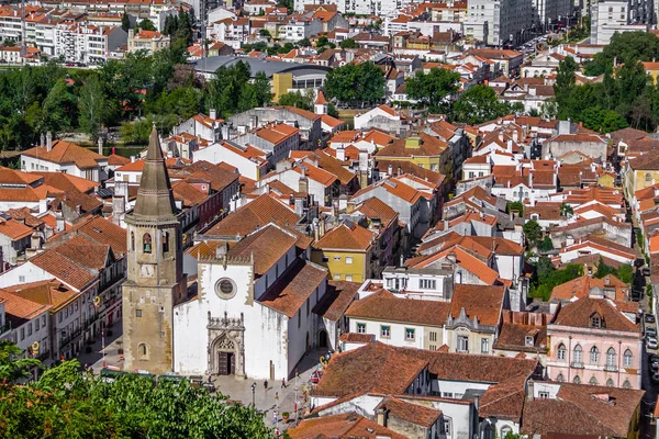 Tomar Portogallo Città Tomar Con Igreja Sao Joao Baptista Chiesa — Foto Stock