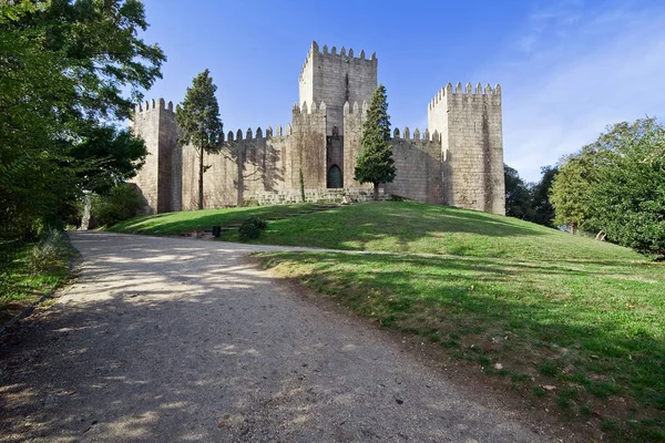 Castello Castelo Guimaraes Castello Più Famoso Del Portogallo Luogo Nascita — Foto Stock