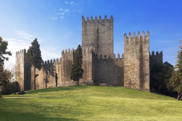 Castelul Castelo Guimaraes Cel Mai Faimos Castel Din Portugalia Locul — Fotografie, imagine de stoc