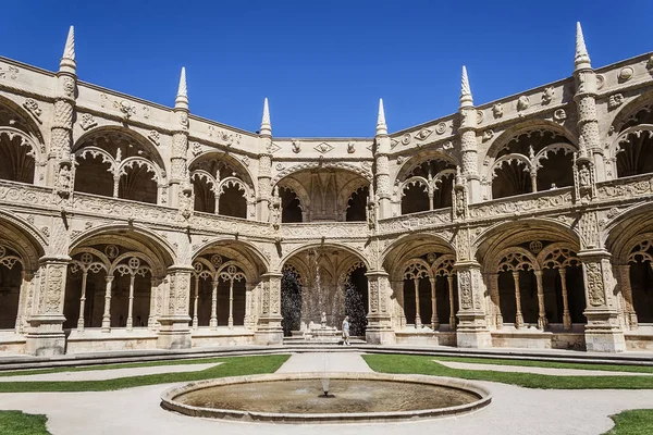 Lisabon Portugalsko Června 2013 Klášter Klášter Jeronimos Nebo Opatství Lisabonu — Stock fotografie