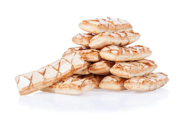 Beyaz Arka Plan Üzerinde Izole Sfogliatine Talyan Bir Puf Böreği — Stok fotoğraf