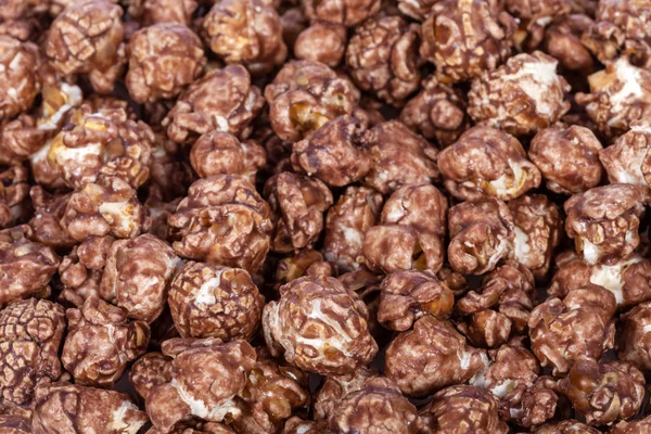 Background Popcorns Flavored Sweet Chocolate Mint — Stock Photo, Image