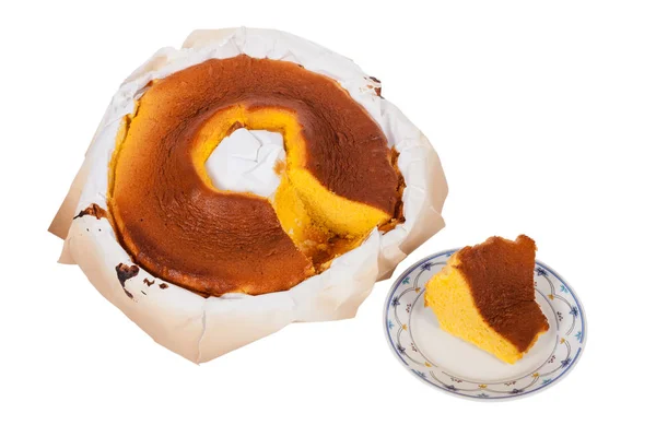 Pao Der Portugiesische Biskuitkuchen Seiner Traditionellsten Form Mit Den Typischen — Stockfoto