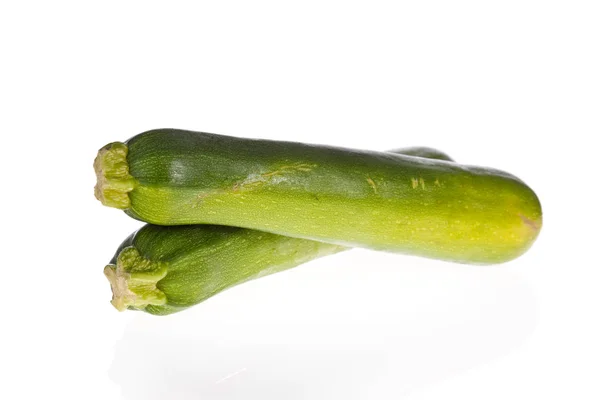 Zucchini Zucchine Isolate Fondo Bianco — Foto Stock