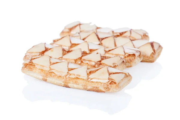 Sfogliatine Beyaz Arka Plan Şalter Izole Bir Talyan Puf Böreği — Stok fotoğraf