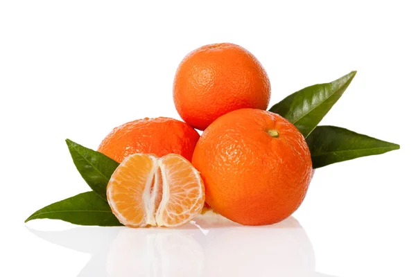 Clementines Isolated White Background — Stock Photo, Image