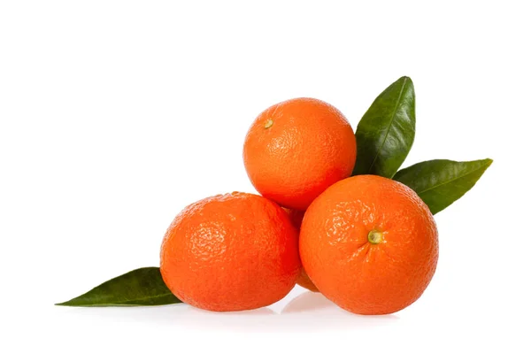 Clementinen Isoliert Auf Weißem Hintergrund — Stockfoto