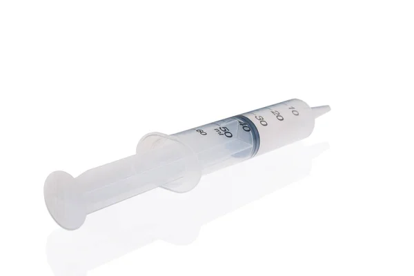 Large Feeding Syringe Isolated White Backgroun — Stock Photo, Image