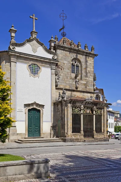 Braga Portugal Julho 2015 Igreja São João Souto Esquerda Capela — Fotografia de Stock