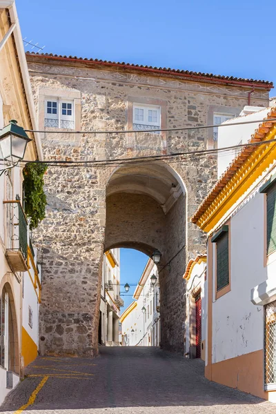 Porta Devesa Nella Città Portalegre Portogallo Una Porta Medievale Attraverso — Foto Stock