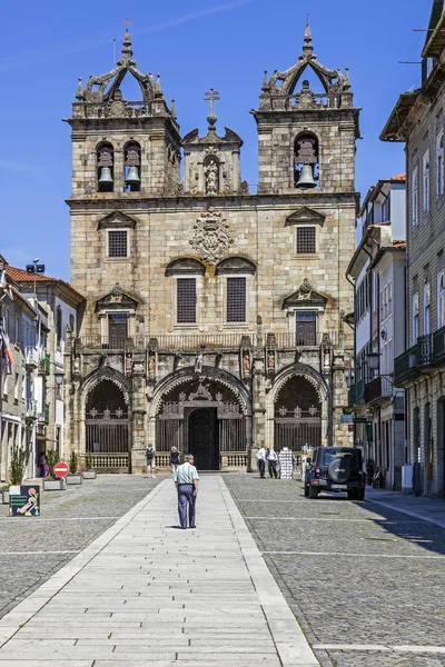 Μπράγκα Πορτογαλία Ιούλιος 2015 Τοποθετήστε Αρχαιότερο Από Όλα Καθεδρικούς Ναούς — Φωτογραφία Αρχείου