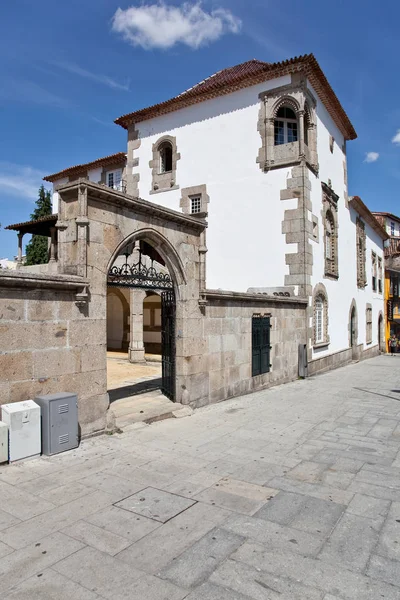 Braga Portugal Julio 2015 Entrada Casa Coimbras Arquitectura Medieval Histórica —  Fotos de Stock