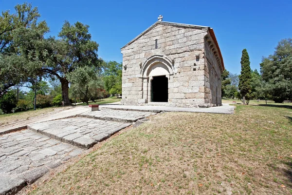 Capela Românica São Miguel Perto Castelo Guimarães Onde Estão Enterrados — Fotografia de Stock