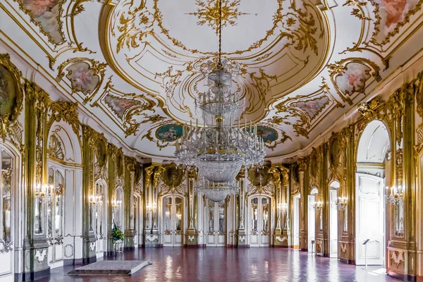 Queluz Portugal September 2015 Throne Room Sala Trono Queluz Palace — Stock Photo, Image