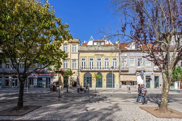 Vila Nova Famalicao Portugal Septiembre 2015 Primer Plano Agencia Bcp — Foto de Stock